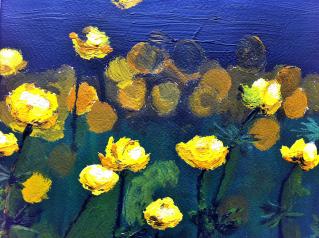 Sonnengelbe Butterblume